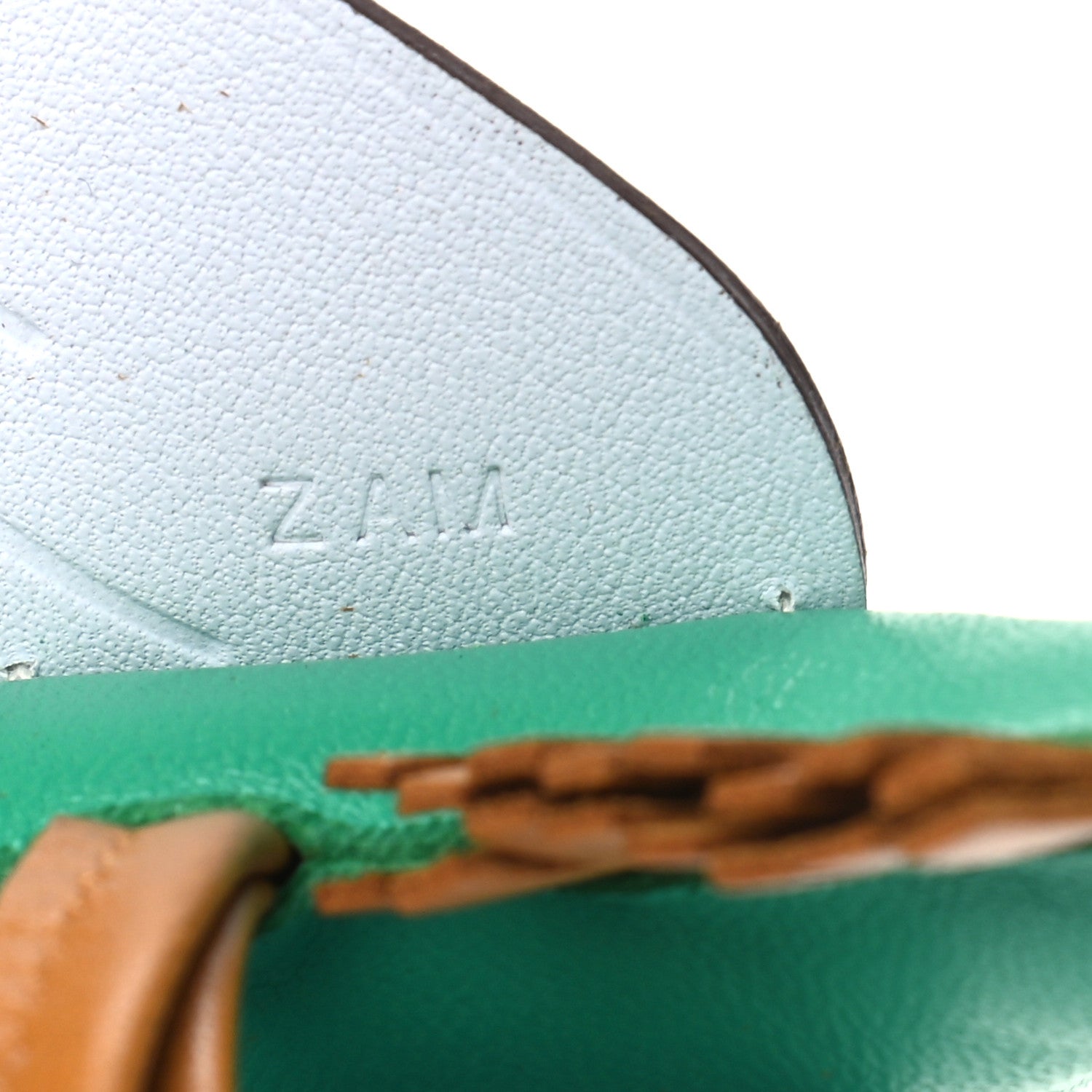 Hermes Milo Lambskin Grigri Rodeo Pegase Horse Bag Charm PM Menthe Sesame Bleu Brume 4 of 4