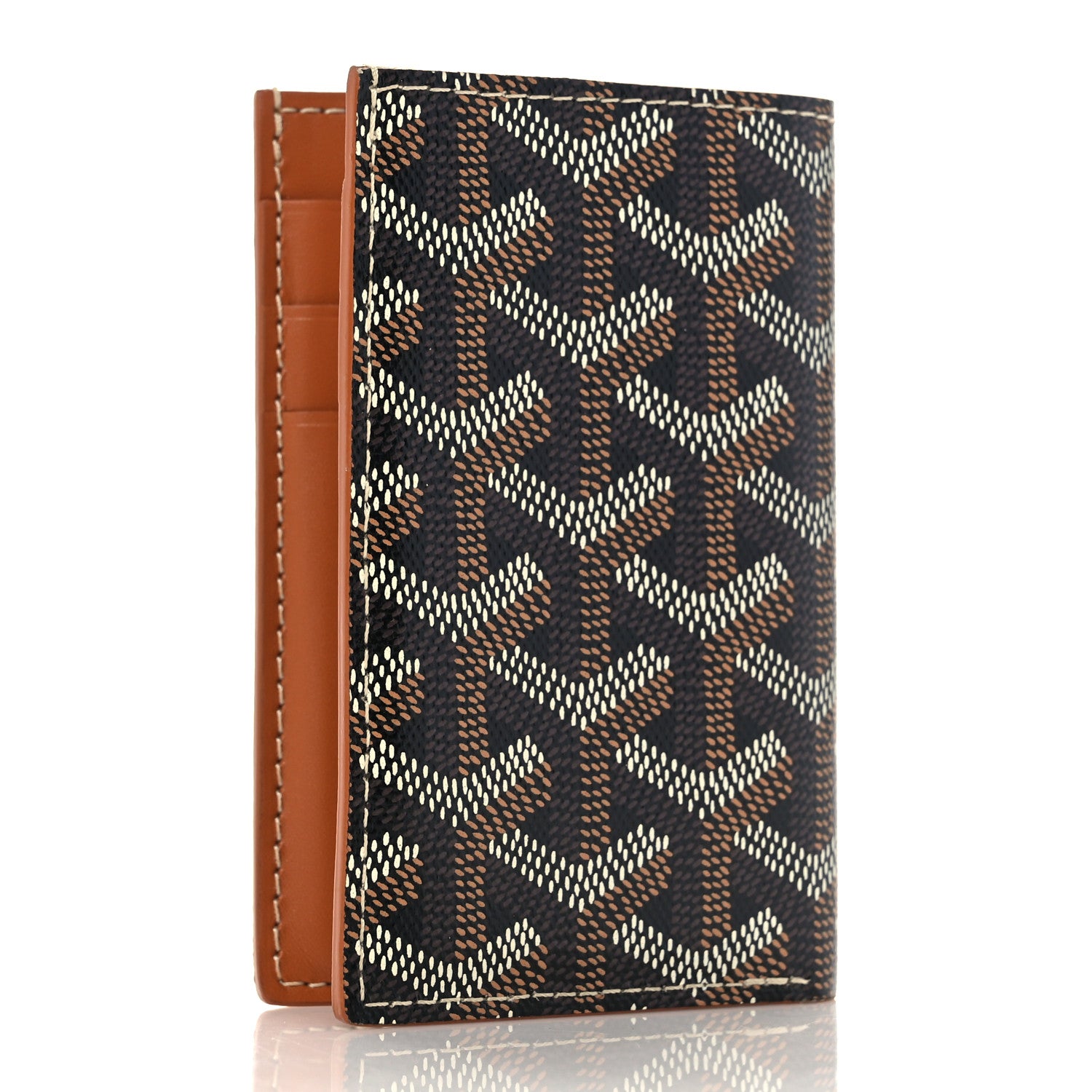 Goyard Goyardine Saint Pierre Card Holder Black Gold 3 of 8