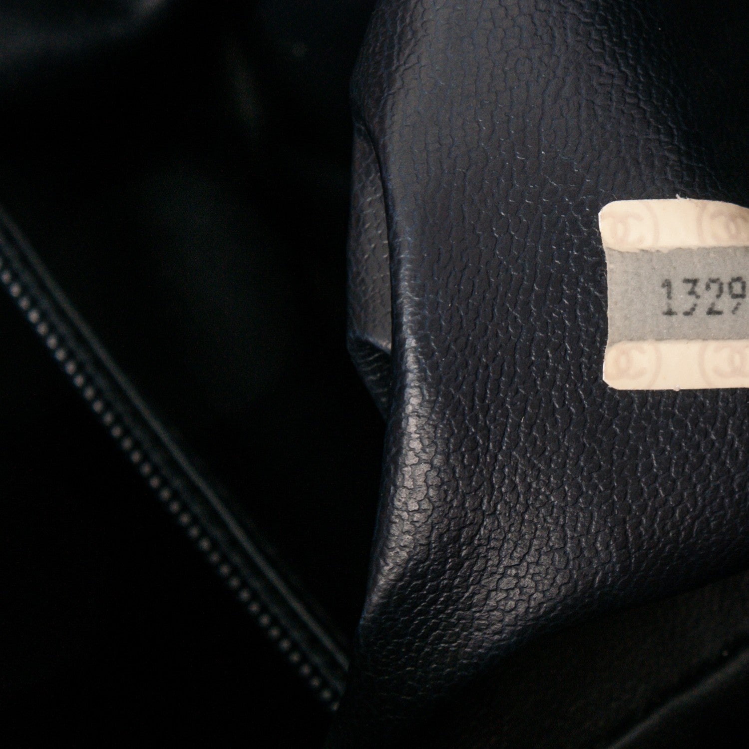 Chanel Calfskin Quilted Shoulder Bag Navy Blue 8 of 8