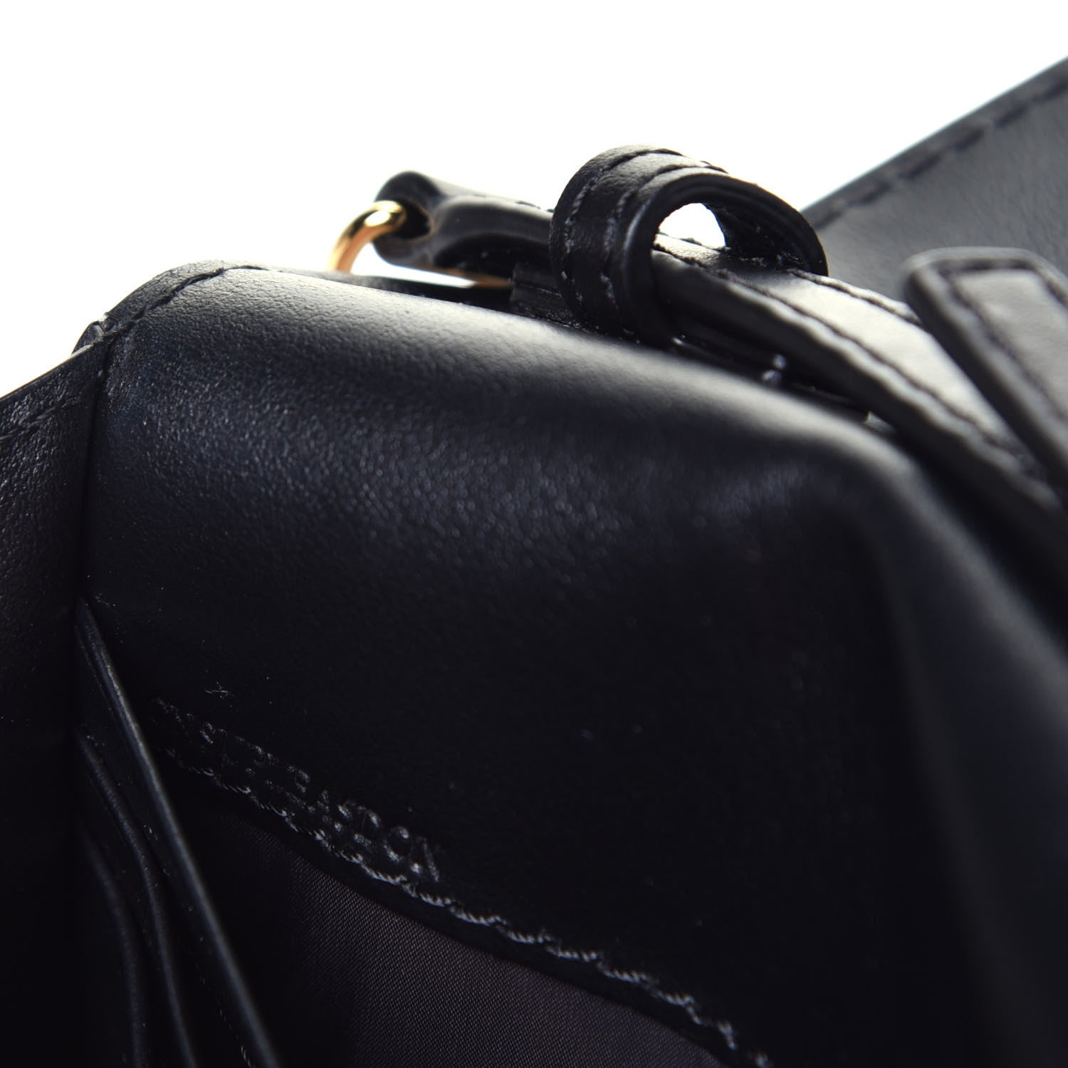 Burberry Haymarket Check Henley Wallet On Chain Black 7 of 10