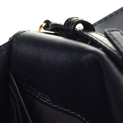 Burberry Haymarket Check Henley Wallet On Chain Black 7 of 10