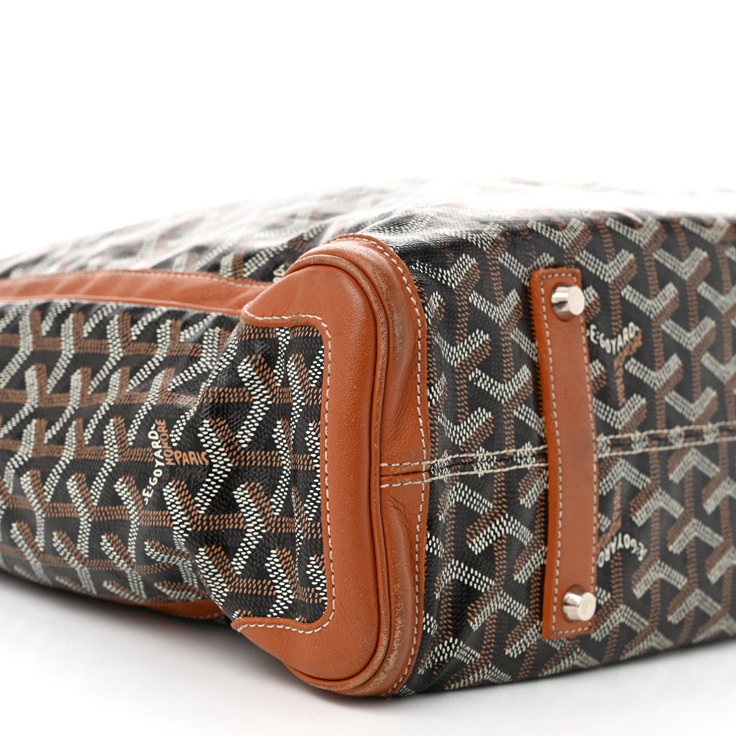 Goyard Goyardine Voltaire Tote Black Gold 8 of 15