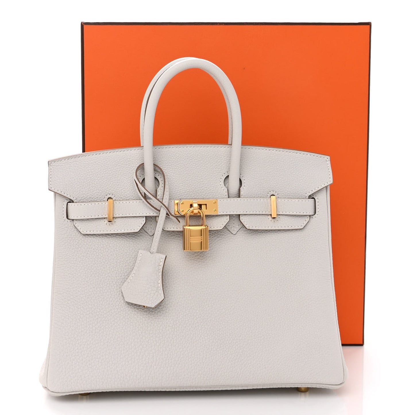 Togo Birkin 25 Gris Pale