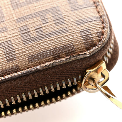 Fendi Zucchino Spalmati Forever Zip Around Wallet Nocciola 12 of 12