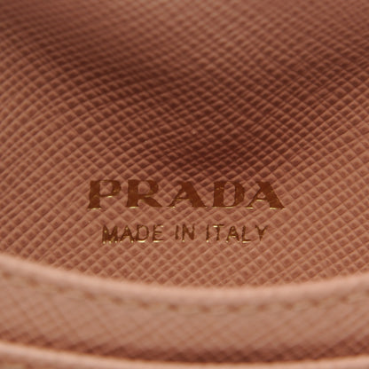 Prada Saffiano Metal Flap Card Holder Orchidea 6 of 7