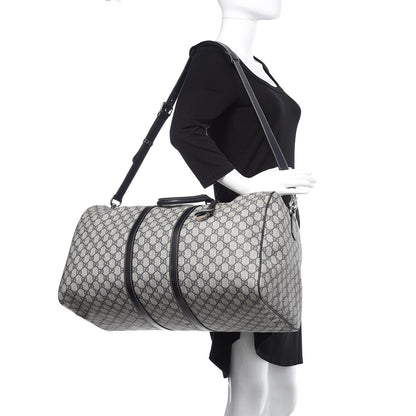 Gucci GG Plus Monogram Large Carry On Duffle Bag Navy 2 of 16