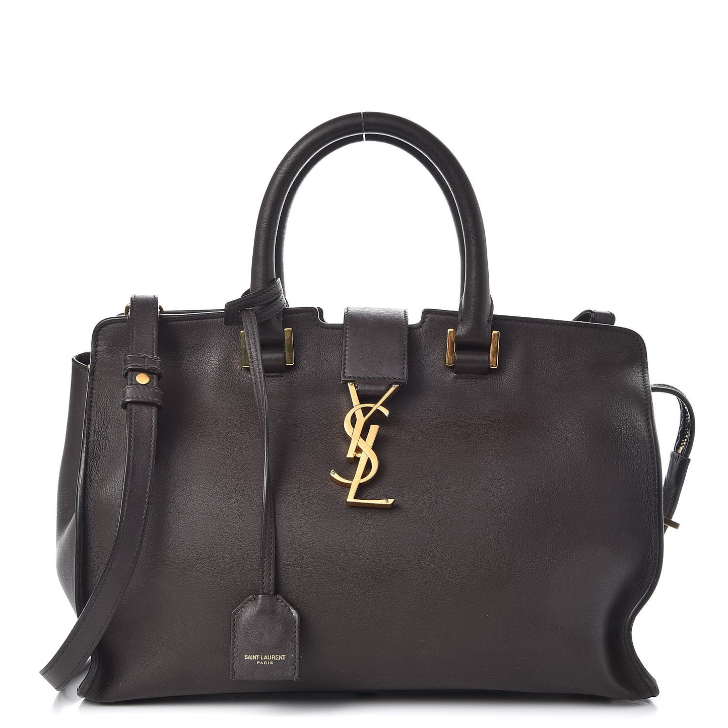 Smooth Calfskin Small Cabas Monogram Dark Grey