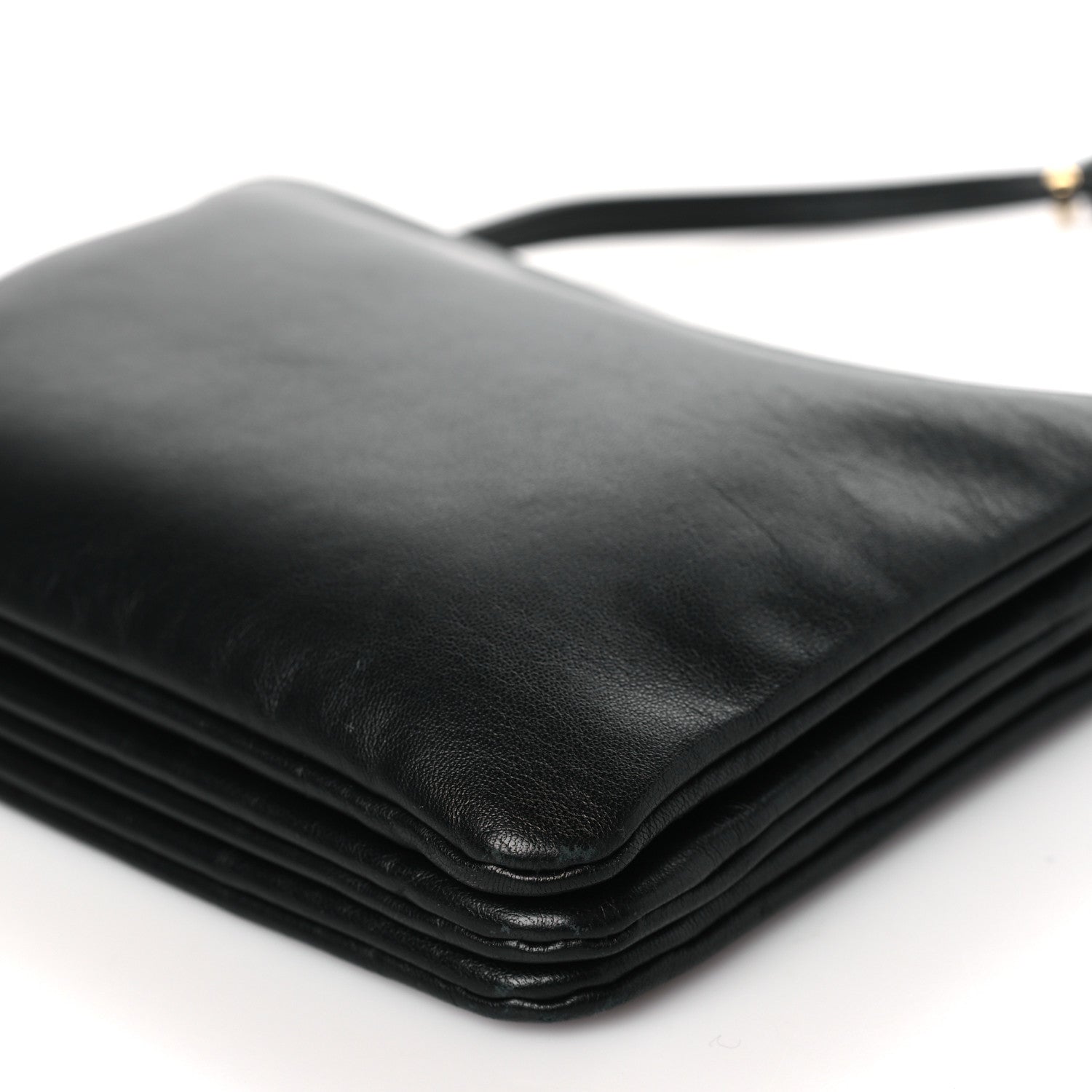 Celine Lambskin Small Trio Crossbody Bag Black 11 of 14