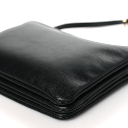 Celine Lambskin Small Trio Crossbody Bag Black 11 of 14