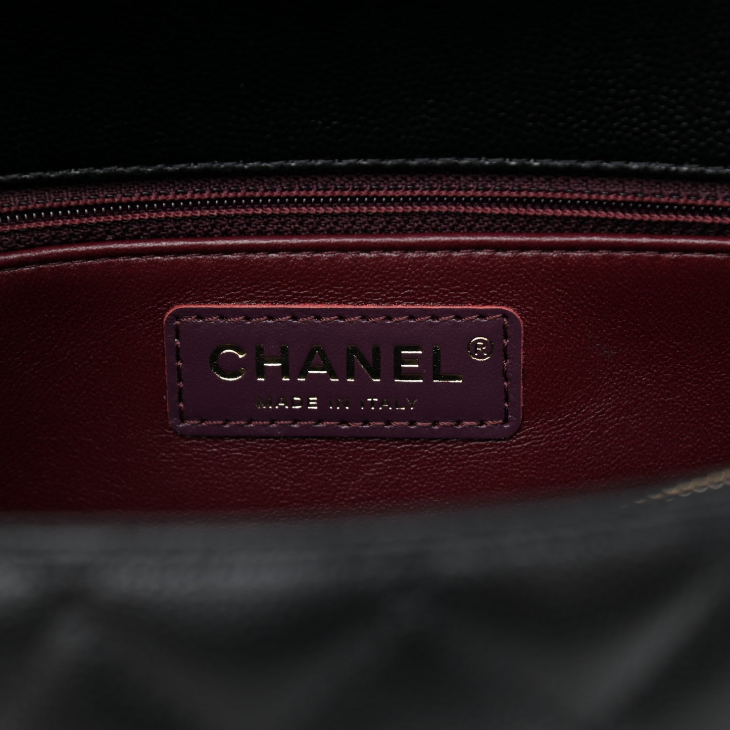 Caviar Quilted Small Coco Handle Flap Black