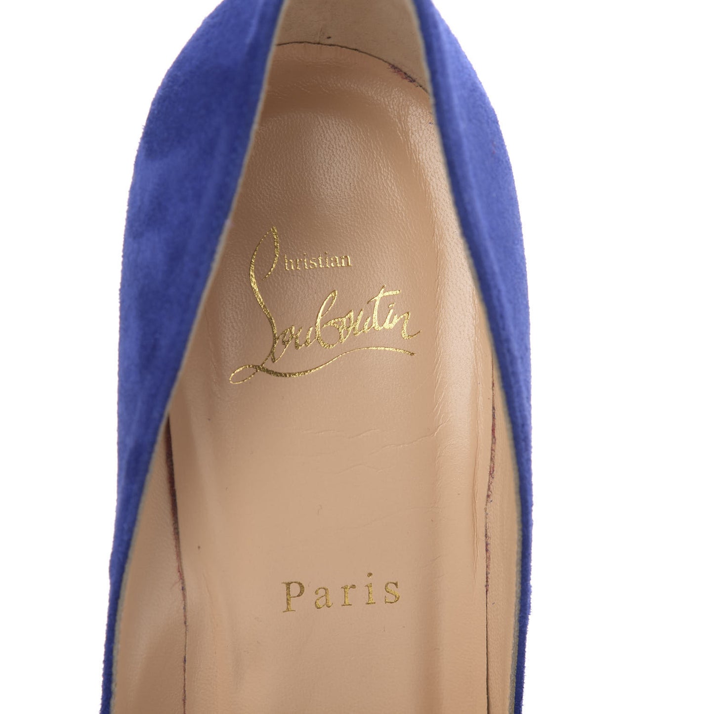 Veau Velours Pigalle Follies 100 Pumps 39 Metal Blue