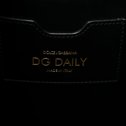 Dolce & Gabbana Calfskin Medium DG Daily Shopper Tote Black 6 of 11