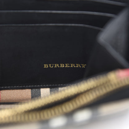 Burberry Vintage Check Elmore Zip Around Wallet Black 8 of 10