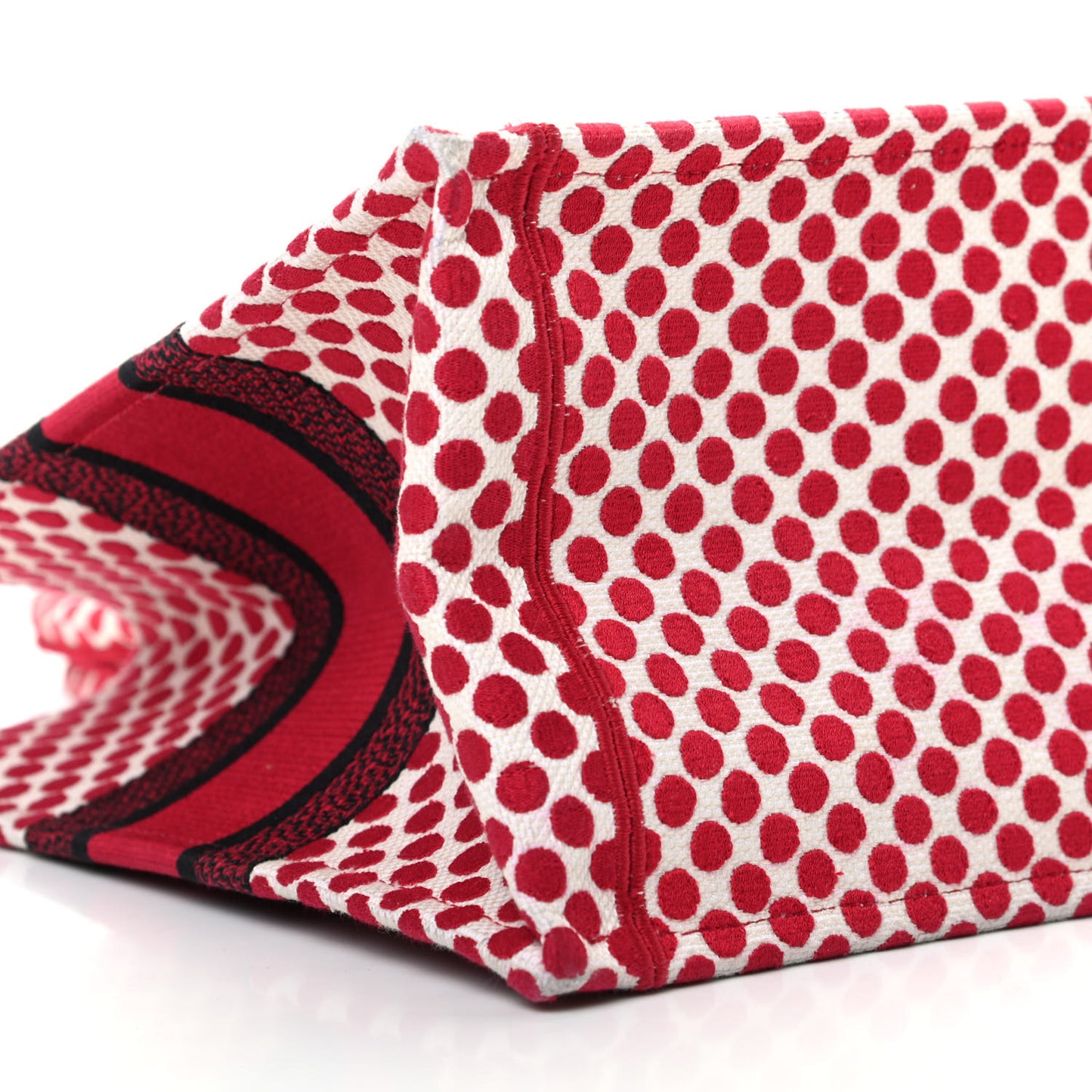 Canvas Medium DiorAmour Dots Book Tote Red