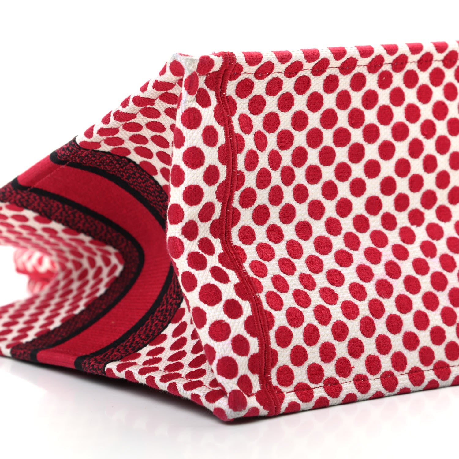 Christian Dior Canvas Medium DiorAmour Dots Book Tote Red 7 of 9