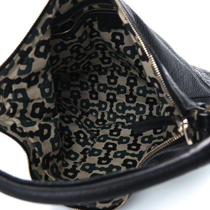 Gucci Pebbled Calfskin Guccissima Trim Medium Signoria Hobo Black 5 of 12
