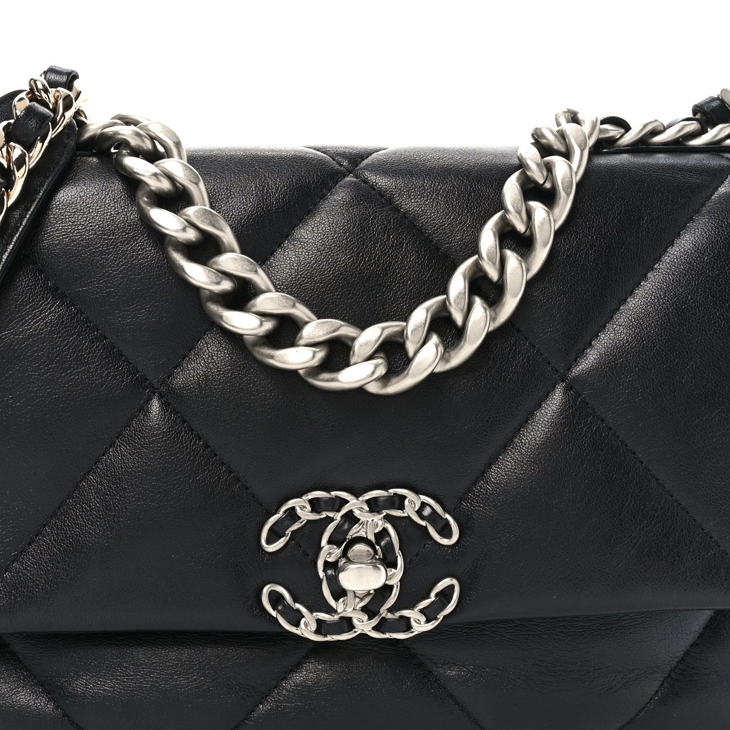 Chanel Lambskin Quilted Medium Chanel 19 Flap Black 8 of 11