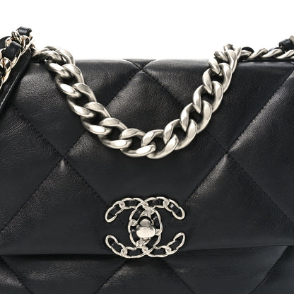 Chanel Lambskin Quilted Medium Chanel 19 Flap Black 8 of 11