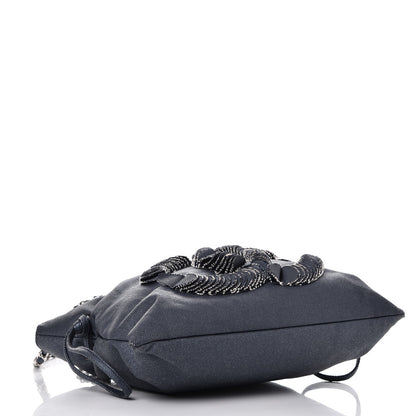 Chanel Denim Small CC Discus Tote Blue 4 of 7