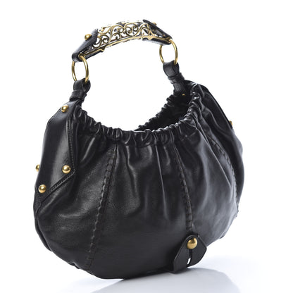 Saint Laurent Calfskin Vincennes Mombasa Hobo Black 4 of 12