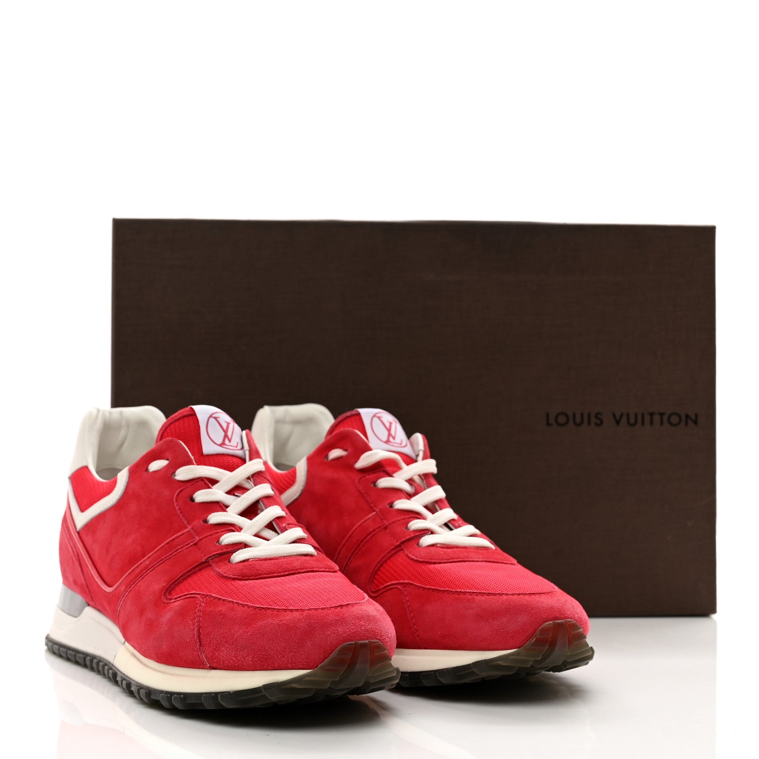 Louis Vuitton Nubuck Suede Run Away Sneakers 39 Framboise 8 of 8