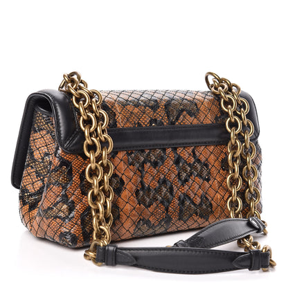 Bottega Veneta Nappa Karung Olimpia Knot Ocre Black 3 of 10