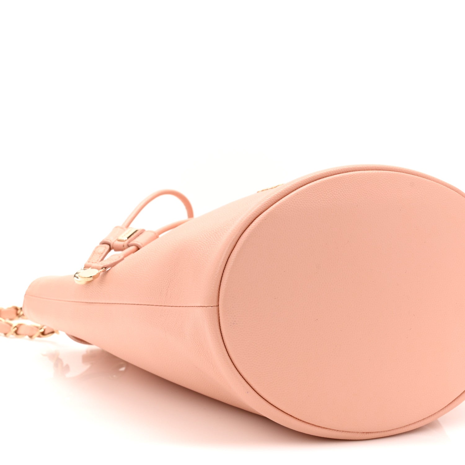 Chanel Caviar Deauville Drawstring Bucket Bag Light Pink 9 of 12