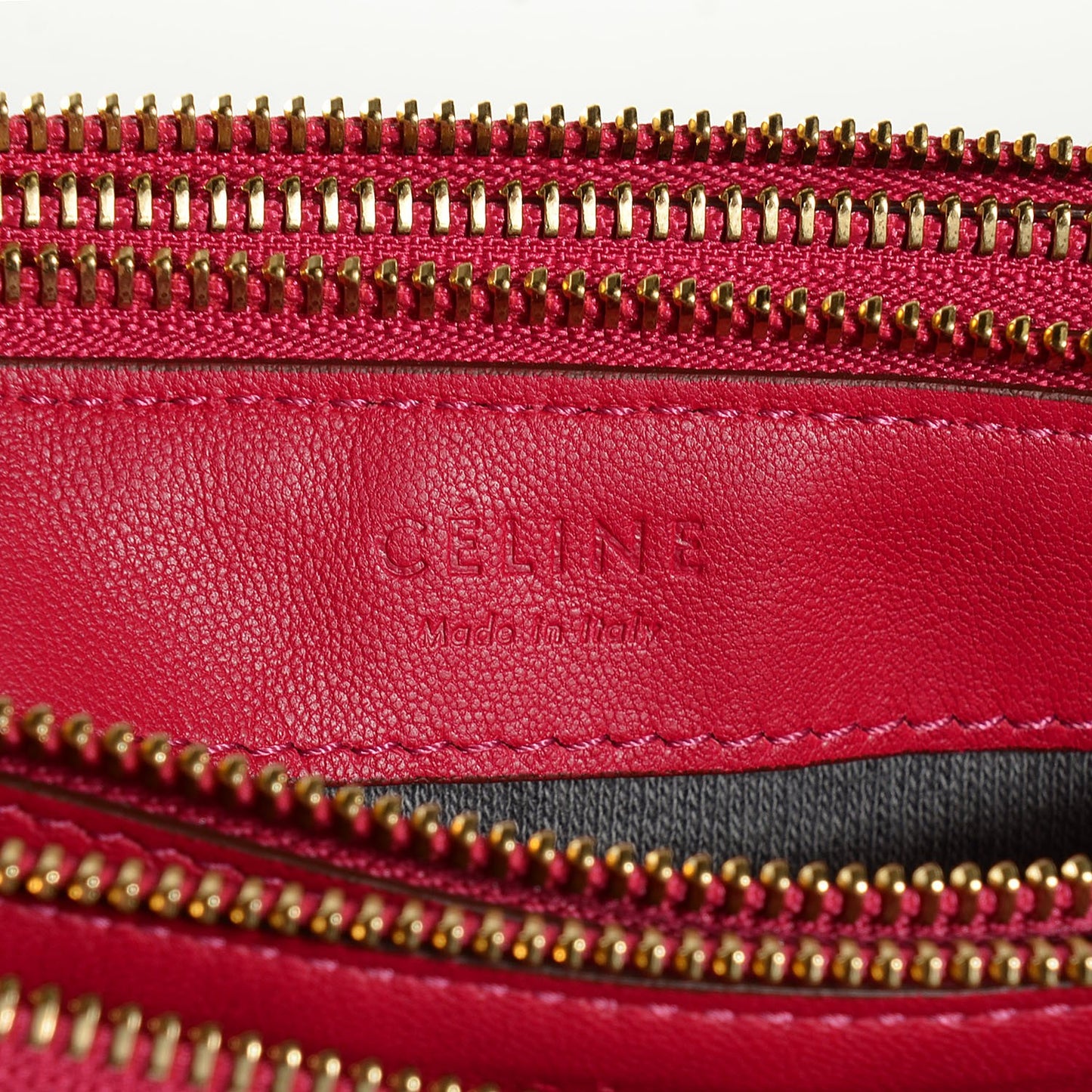 Lambskin Small Trio Crossbody Bag Fuchsia