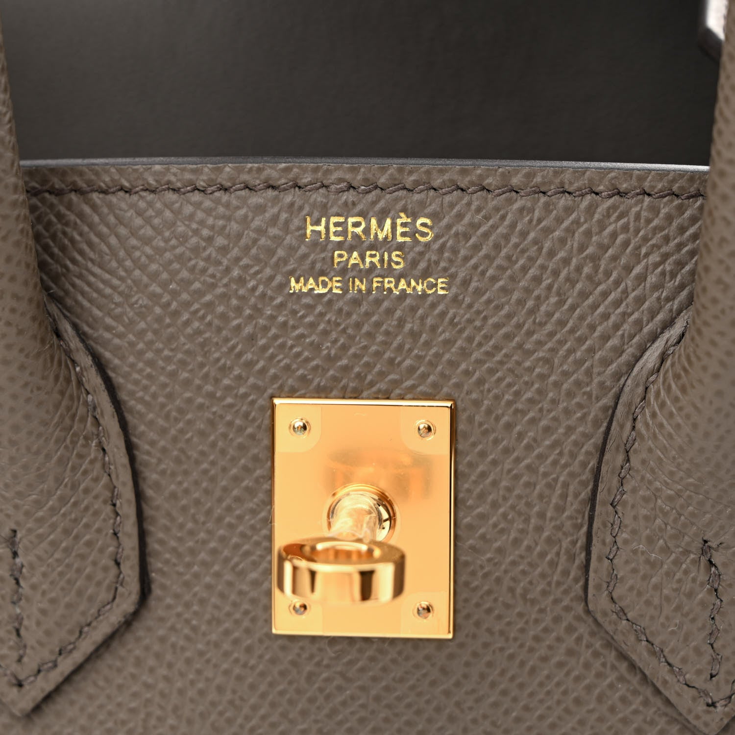 Hermes Epsom Birkin Sellier 25 Etain 6 of 11