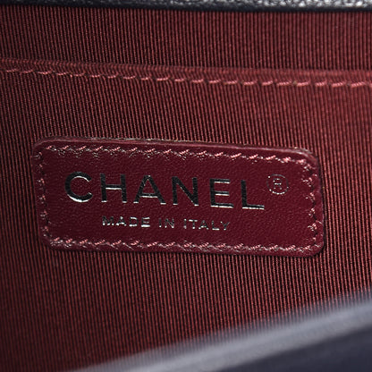 Chanel Goatskin Quilted Patent Medium Duo Boy Flap Black 6 of 9