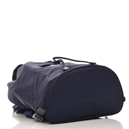 Prada Nylon Vela Saffiano Medium Cinch Backpack Baltico 4 of 8