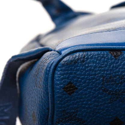 MCM Visetos Studded Small Stark M Backpack Blue 18 of 31