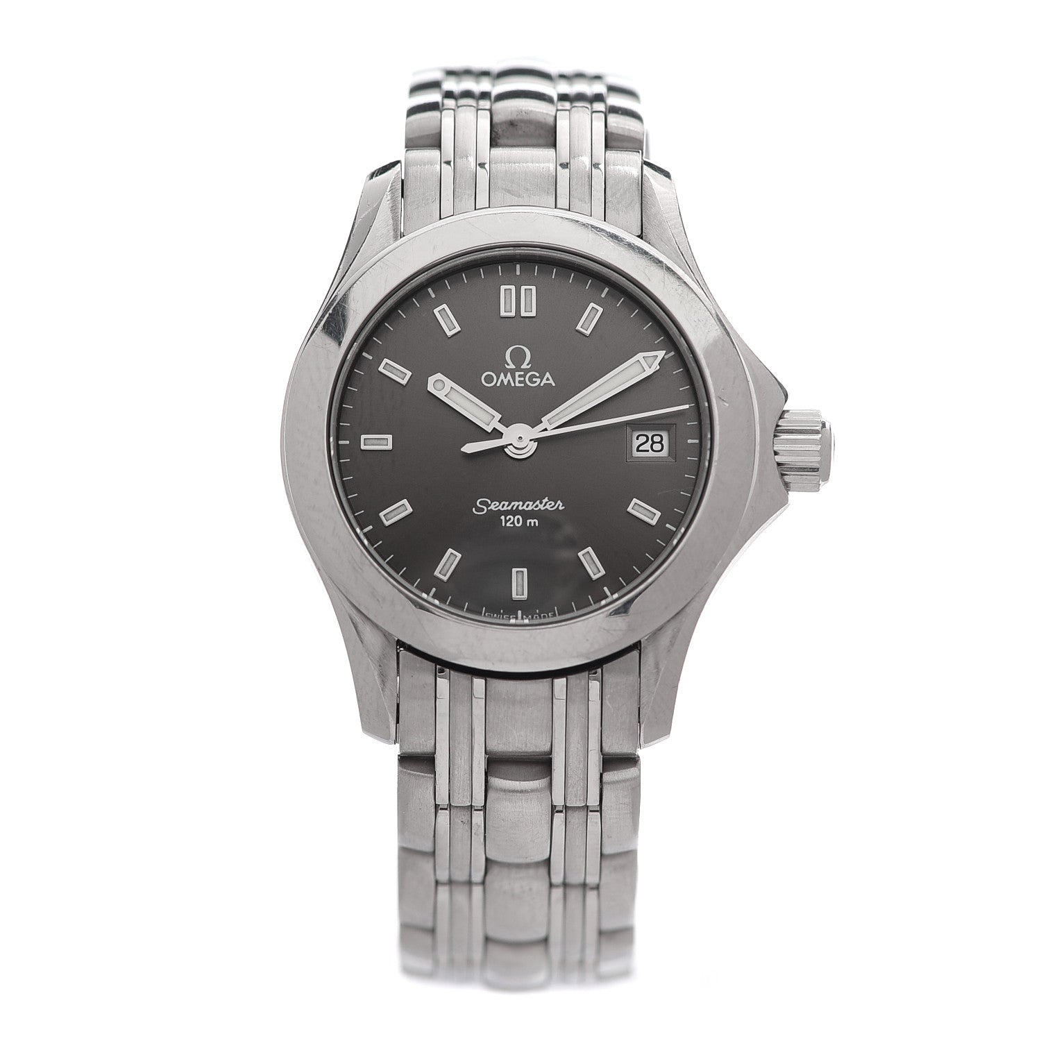Omega Stainless Steel 28mm Seamaster Aqua Terra Quartz Watch Grey 2571.43 1 of 5