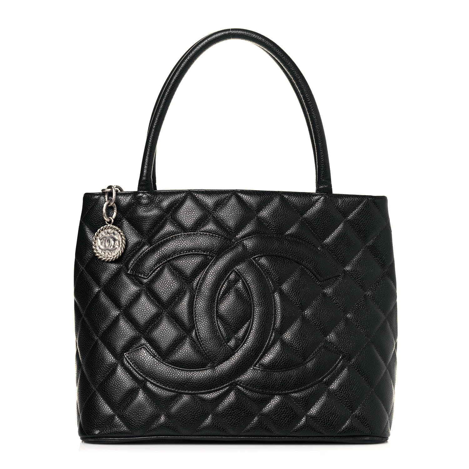 Chanel Caviar Quilted Medallion Tote Black 1 of 13
