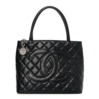 Chanel Caviar Quilted Medallion Tote Black 1 of 13