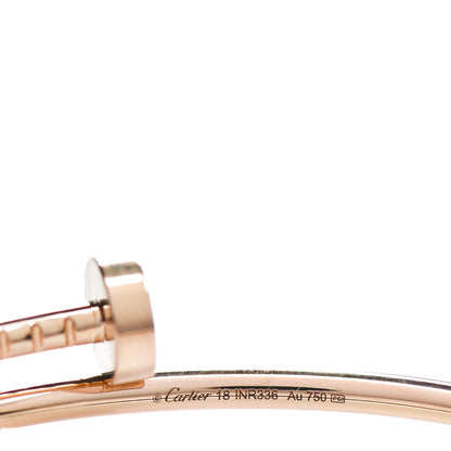 Cartier 18K Pink Gold Small Juste Un Clou Bracelet 18 3 of 4