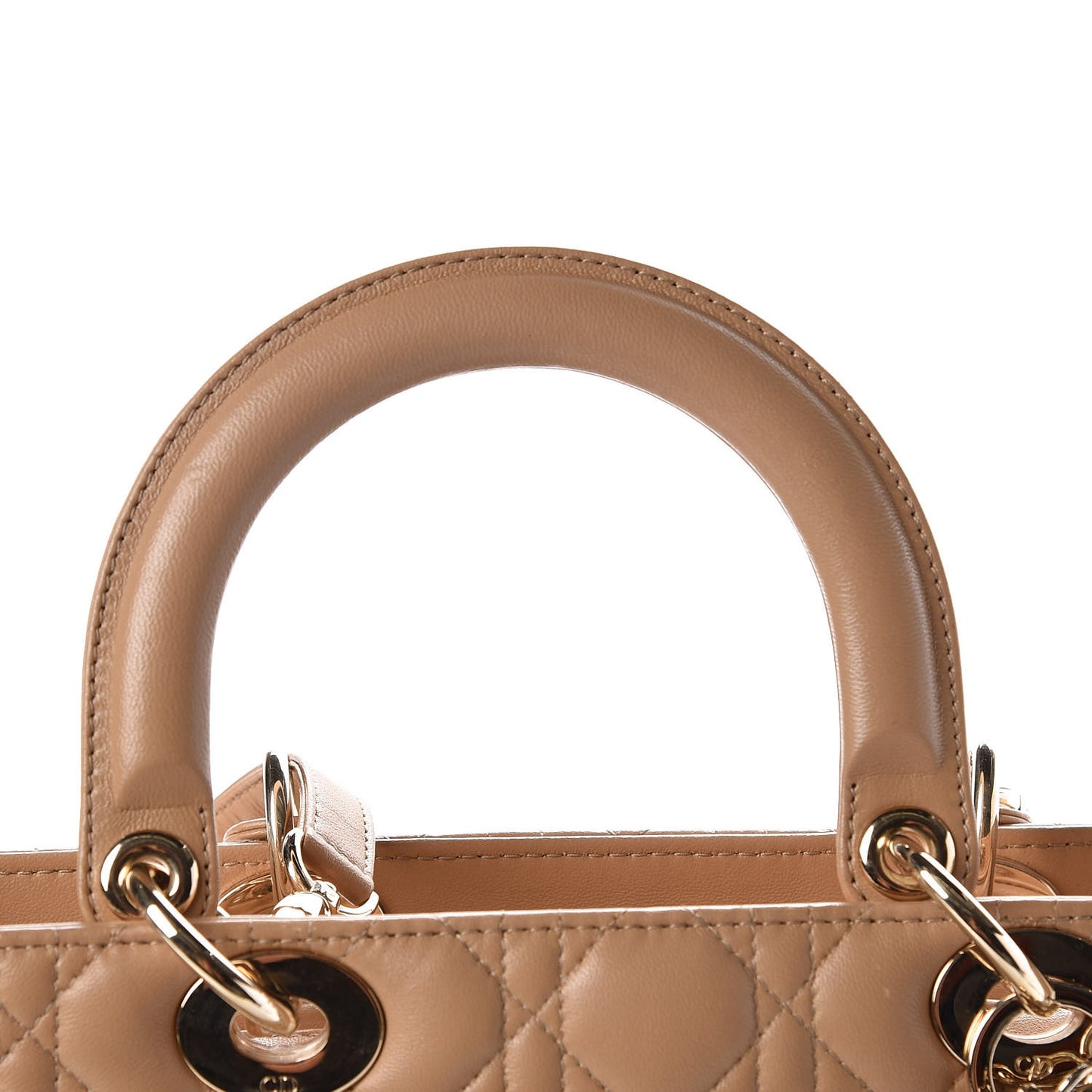 Lambskin Cannage Large Lady Dior Beige