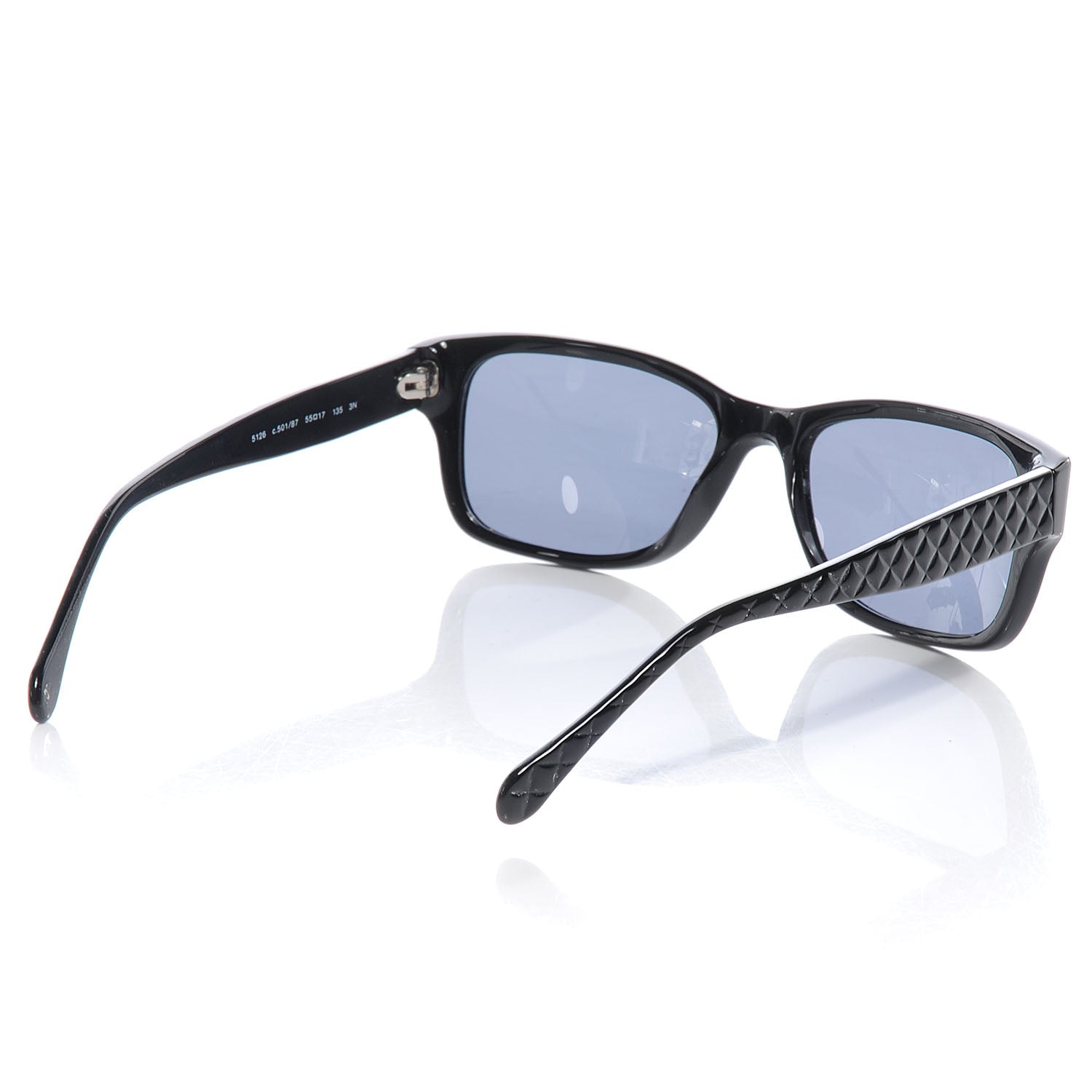 Chanel Quilted CC Sunglasses Black 5126 56016 – FASHIONPHILE