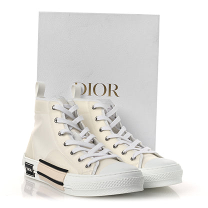 Christian Dior Canvas Mens B23 High Top Sneakers 42.5 White 11 of 11