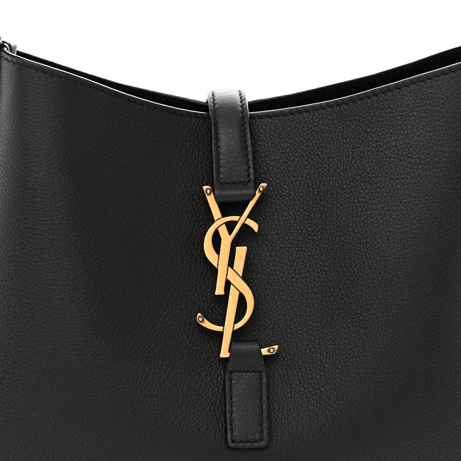 Saint Laurent Smooth Calfskin Small Le 5 A 7 Soft Hobo Black 8 of 10