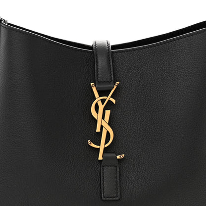 Saint Laurent Smooth Calfskin Small Le 5 A 7 Soft Hobo Black 8 of 10