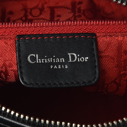 Christian Dior Lambskin Cannage Medium Lady Dior Black 8 of 9