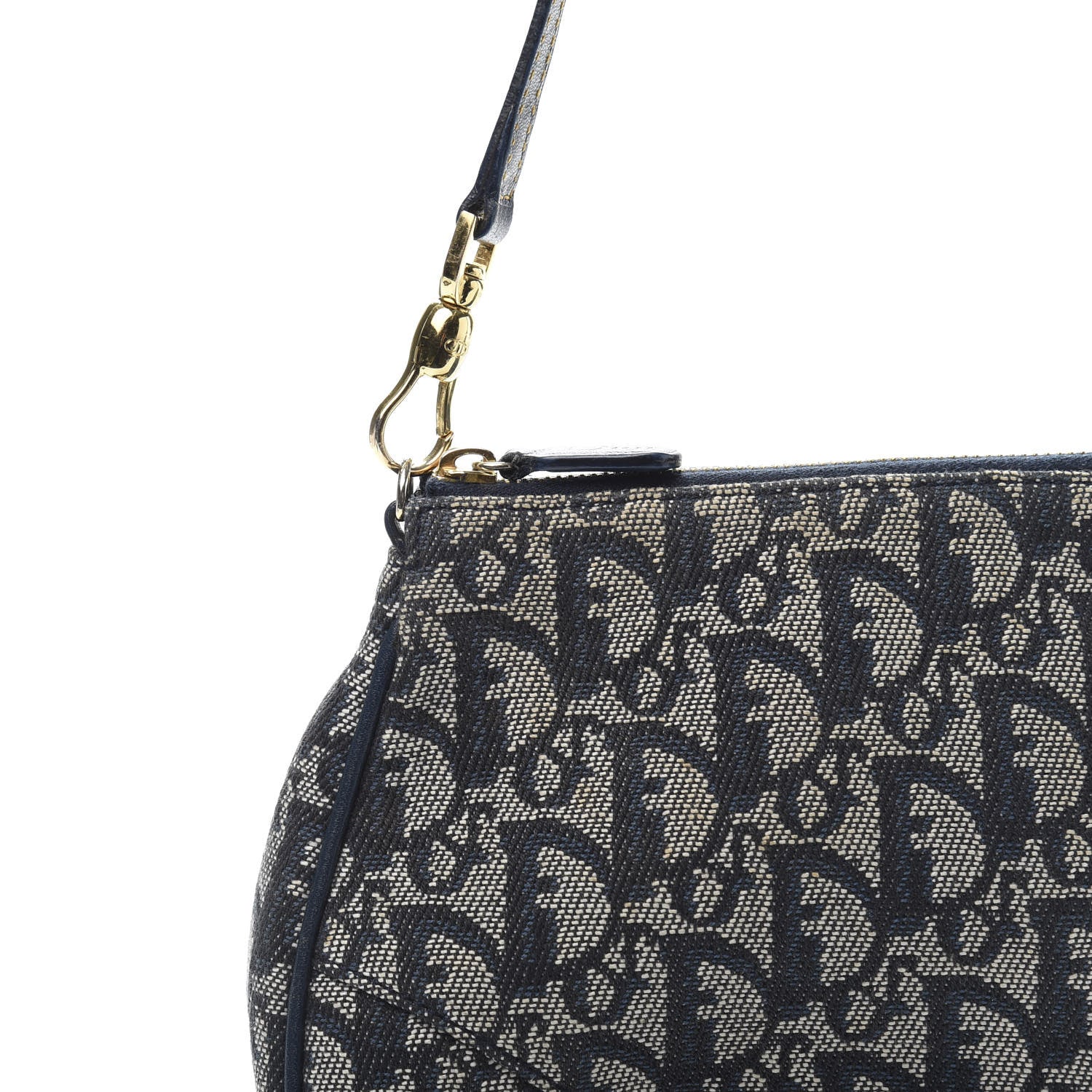 Christian Dior Monogram Mini Saddle Pochette Navy 11 of 11