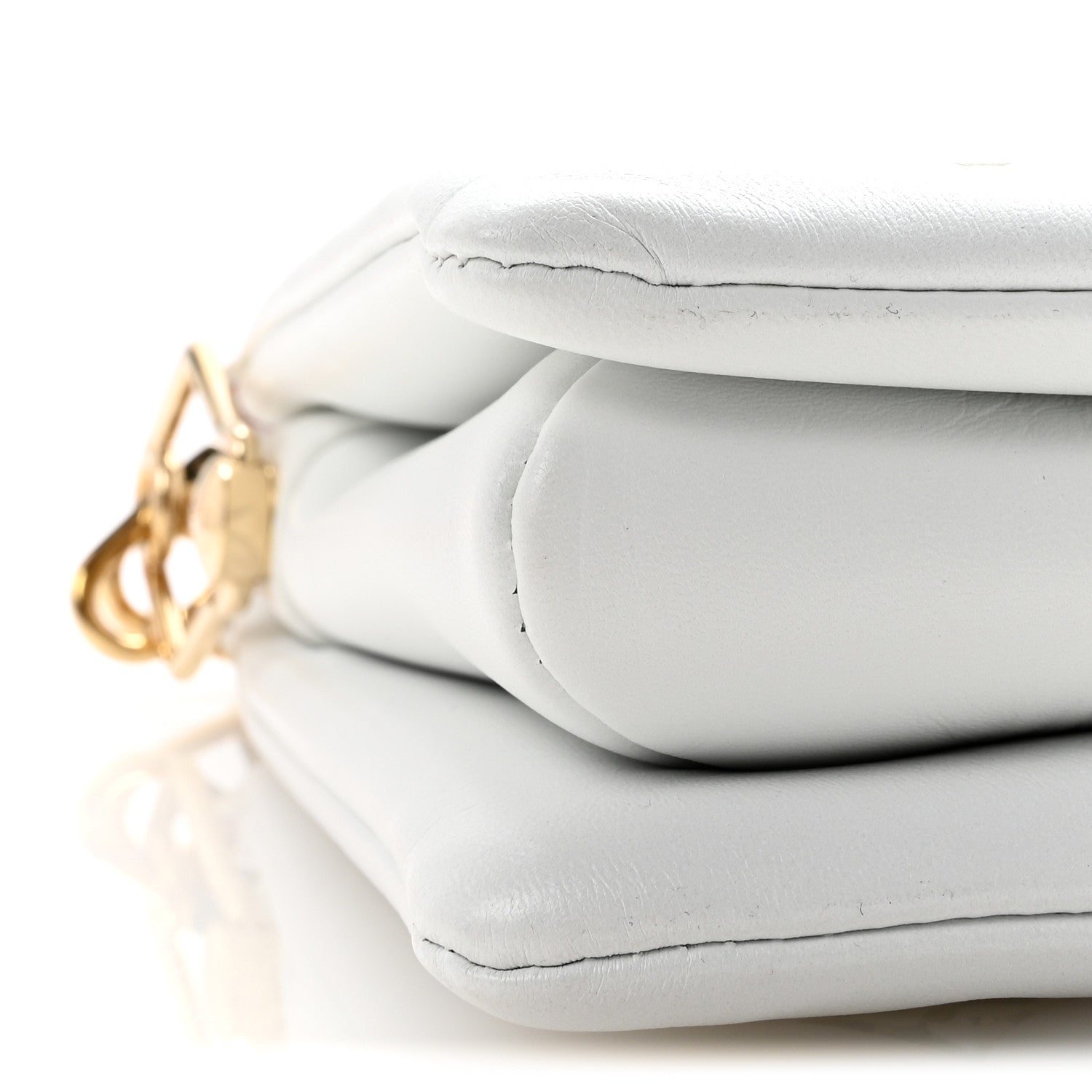 Louis Vuitton Lambskin Embossed Monogram LV Garden Coussin PM Cream 8 of 10