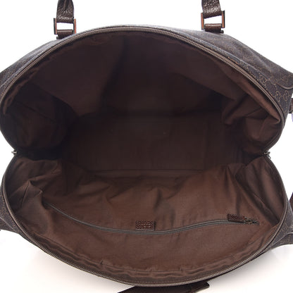 Gucci Nylon Monogram Large Carry On Duffle Dark Brown 5 of 10
