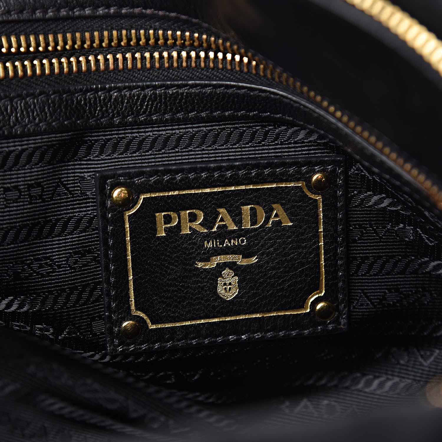 Prada Tessuto Nylon Gaufre Shopping Satchel Black 6 of 9