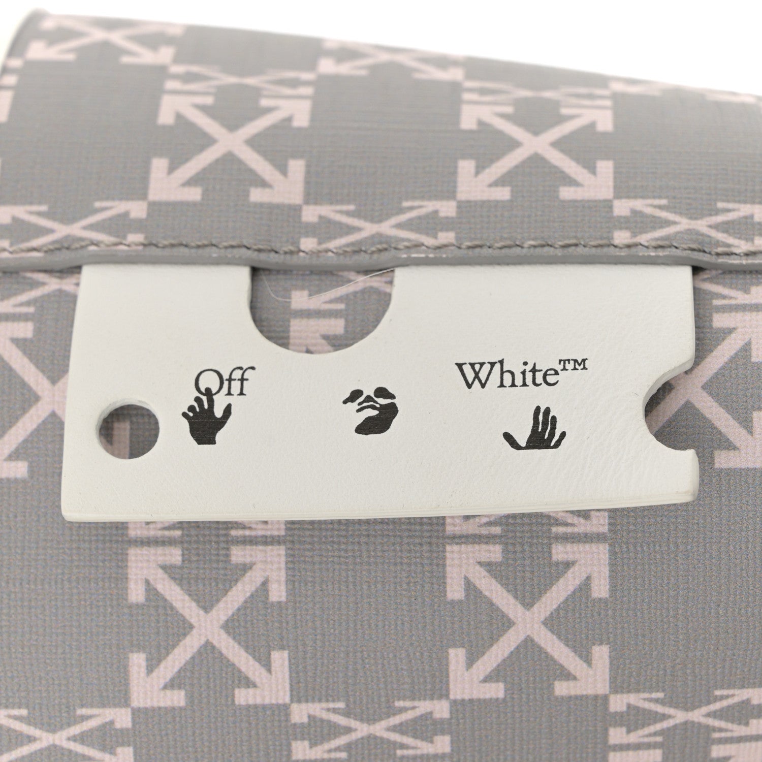 Off-White Coated Canvas Arrow Print Day Off Tote Bag White 7 of 16