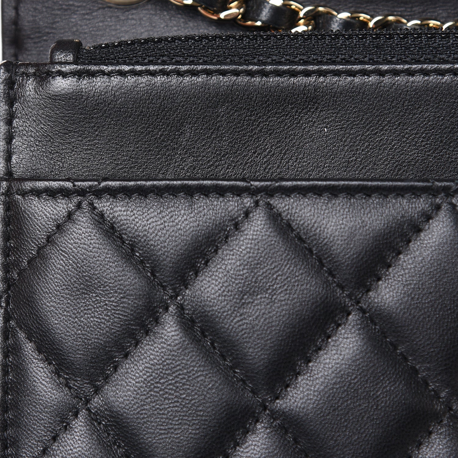 Chanel Lambskin Quilted Trendy CC Wallet On Chain WOC Black 11 of 16