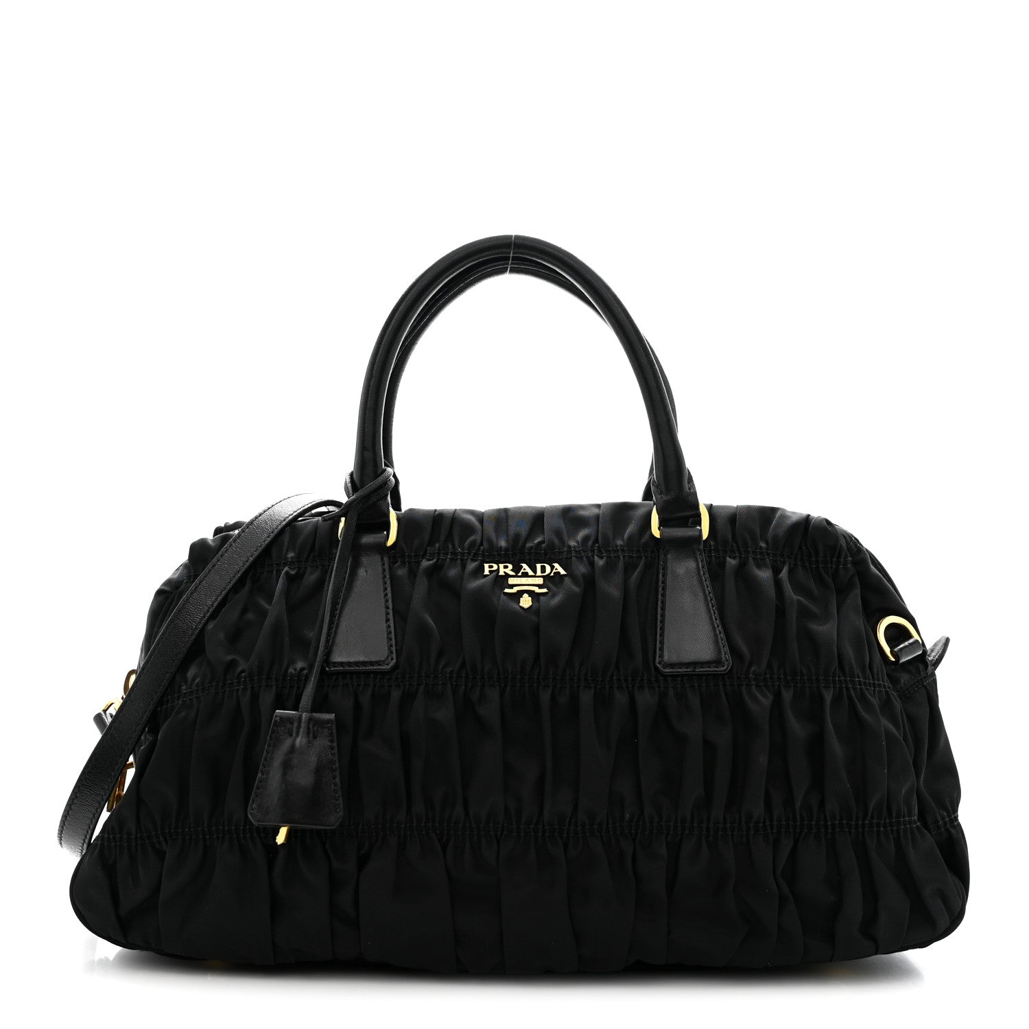 Prada Tessuto Nylon Gaufre Tote Black 1 of 15