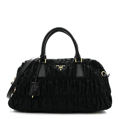 Prada Tessuto Nylon Gaufre Tote Black 1 of 15